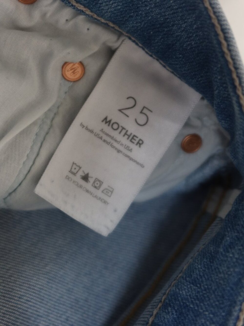 Mother -The Insider High Waist Step Frayed Hem Crop Jeans - Size 25 - Like New - Picture 6 of 12